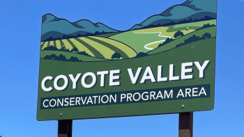 Coyote Valley Conservation Program Area Sign