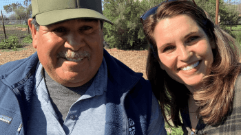 Julie Morris and Luis Hernandez at Veggielution