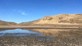 Laguna Seca filled with groundwater in November 2020