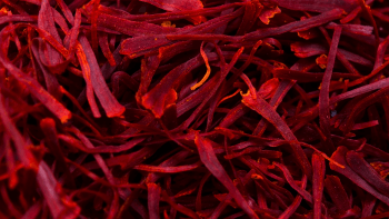 A pile of saffron stamen or red threads