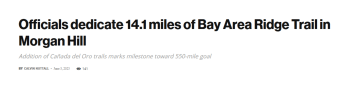 Morgan Hill Times BART Dedication Header