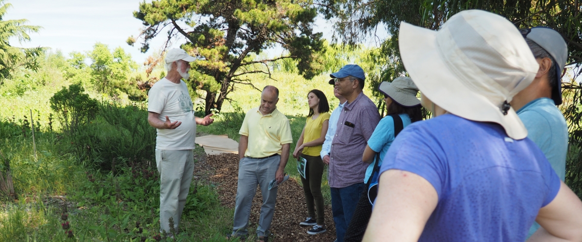 Group of people learning about Ulistac Natural Area